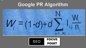 Google PR Algorithm