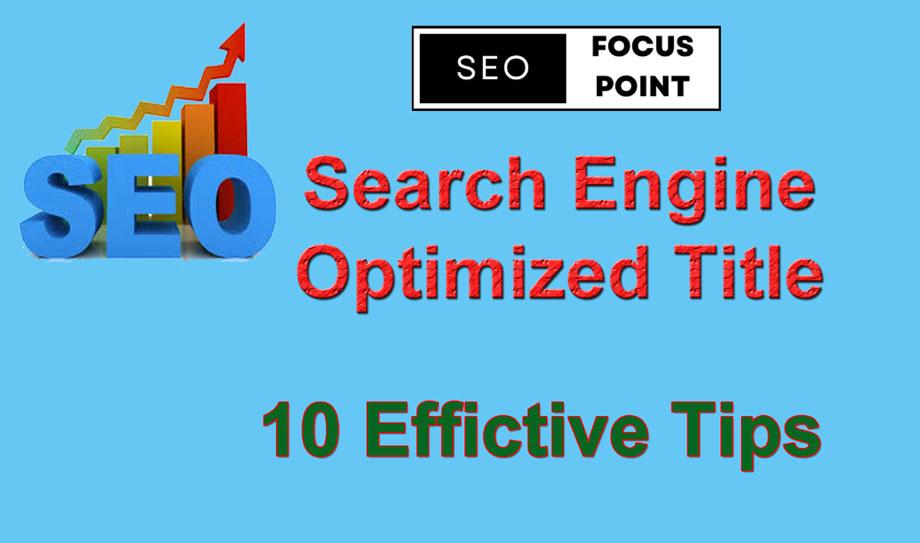 Search Engine Optimized Title